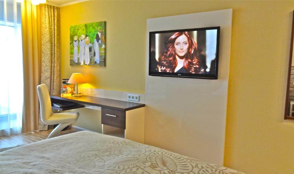 TV a/nebo společenská místnost v ubytování Hotel Scheidberg