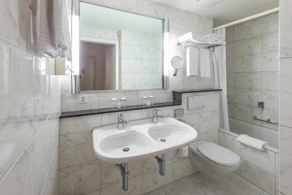 Koupelna v ubytování Altstadt Hotel Krone Luzern
