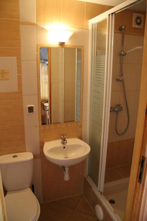 Kúpeľňa v ubytovaní Willa Borowik