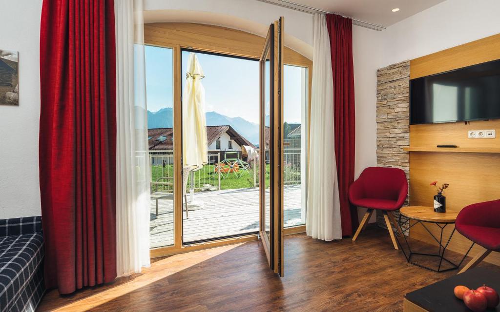 TV a/nebo společenská místnost v ubytování Hotel Cores