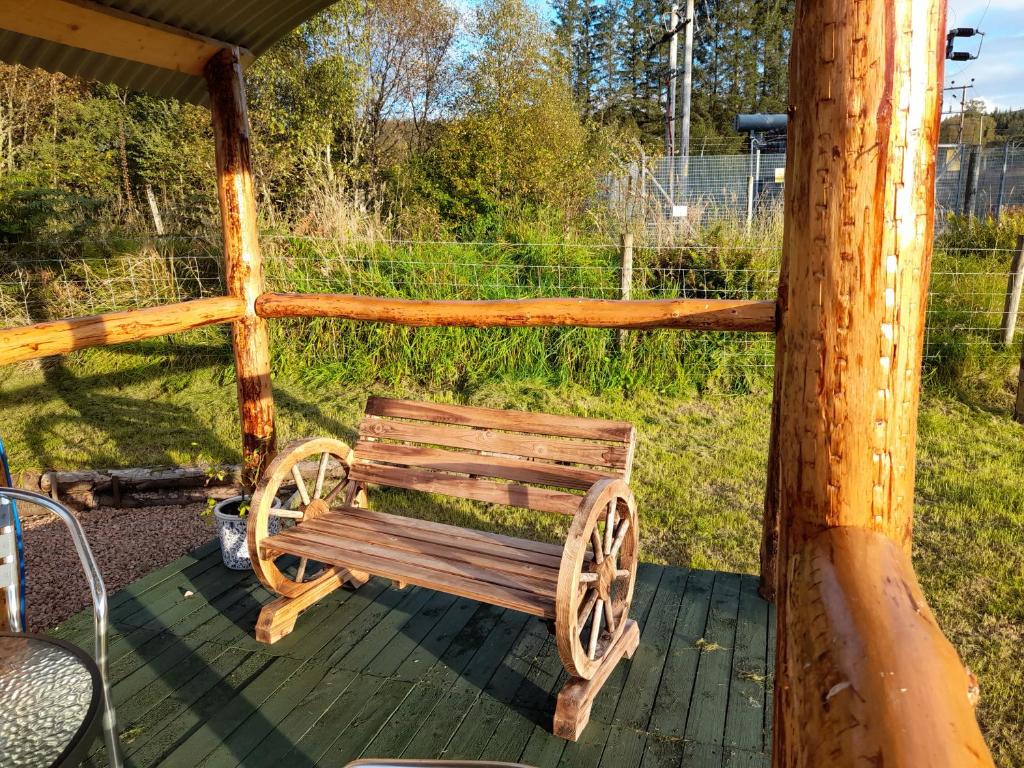 Zahrada ubytování Sunset View Shepherds Hut