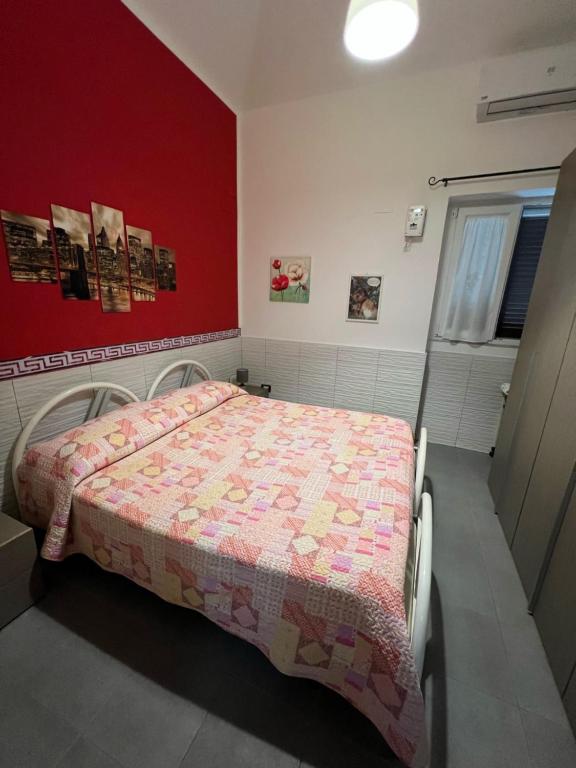 Una cama o camas en una habitación de La loggia di Ale