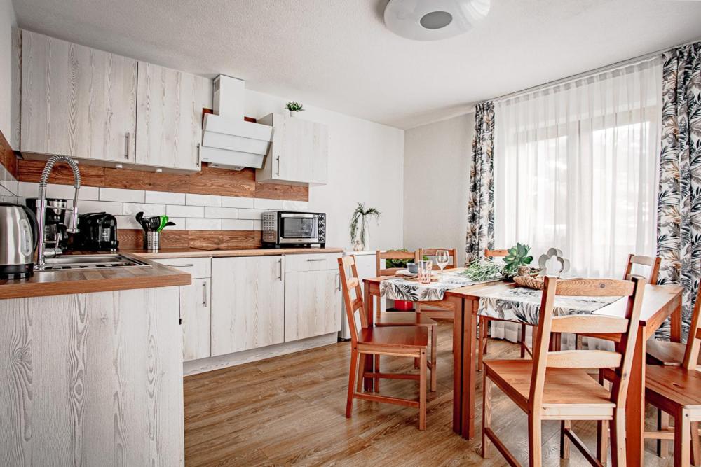Kuchyň nebo kuchyňský kout v ubytování Apartments Leszek Elis 141