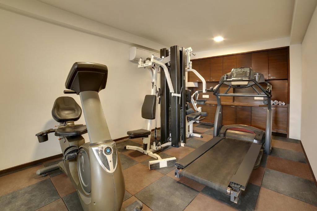 Fitness centrum a/nebo fitness zařízení v ubytování Clubhouse Nami Residency Near Sabarmati Riverfront Ahmedabad