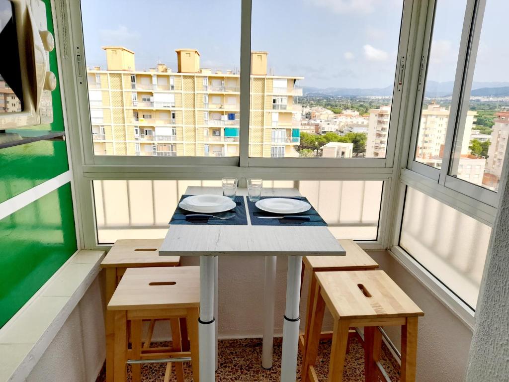 Balkón nebo terasa v ubytování APARTAMENTO VISTAS AL MAR, 11 Planta, 50M PLAYA!!