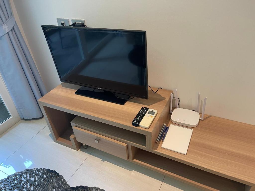 TV a/nebo společenská místnost v ubytování Atlantis Condo Resort Jomtien Beach