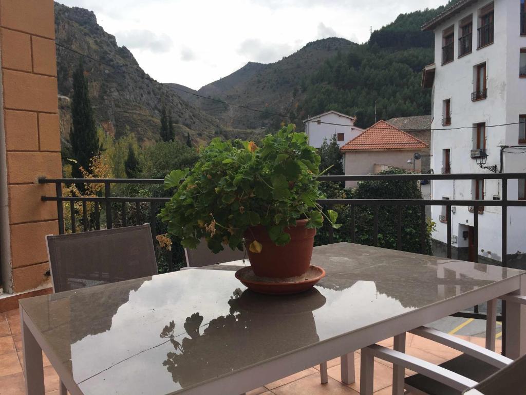 En balkong eller terrasse på El Mirador del Rio de Arnedillo