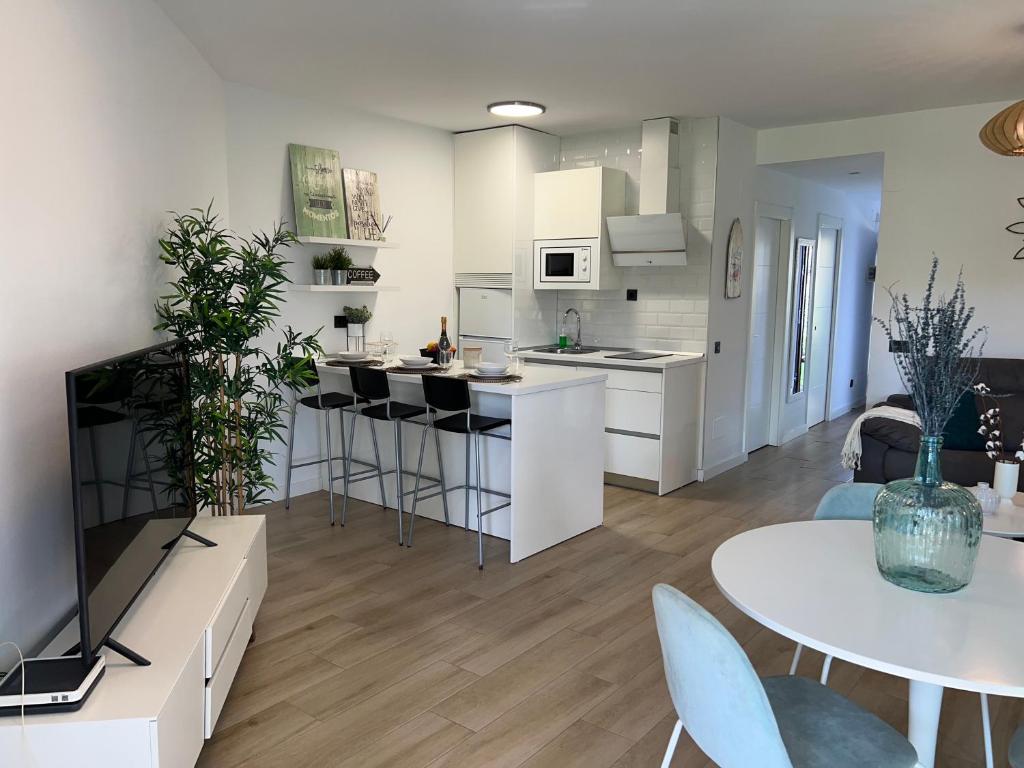 Kuchyňa alebo kuchynka v ubytovaní PUERTO BANUS Apartamento PICASSO
