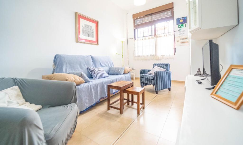 Posezení v ubytování Bonito Apartamento