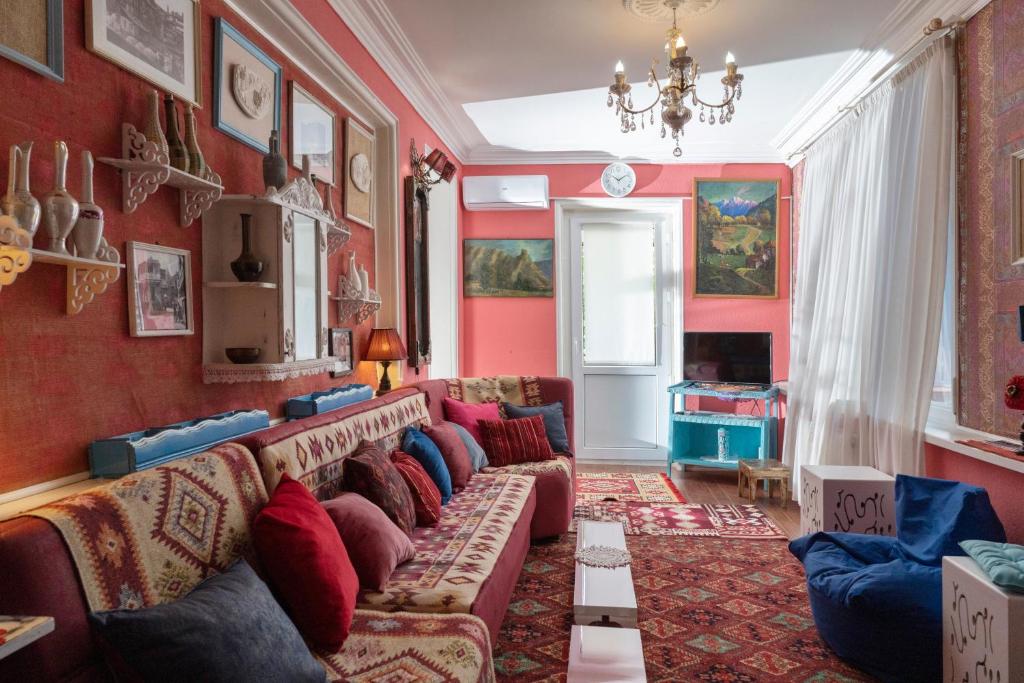 Posezení v ubytování Elia Boutique Hostel & Apart-Hotel