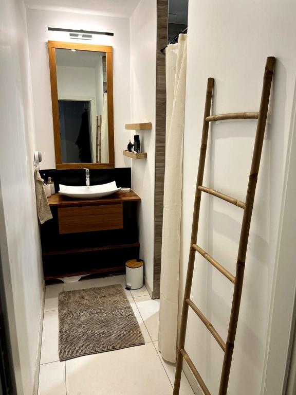 Kúpeľňa v ubytovaní Belle chambre cosy, proche centre-ville et gare