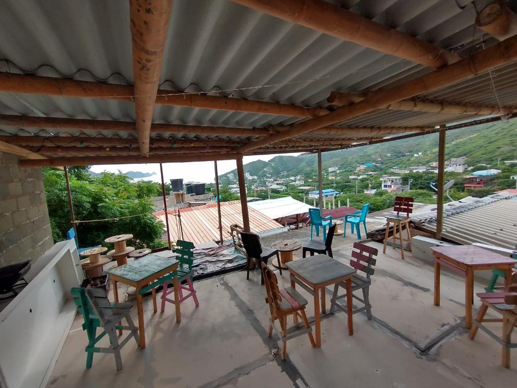 Balkón nebo terasa v ubytování Casa MITA Taganga