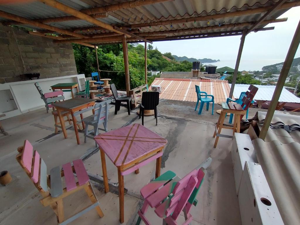 Balkón nebo terasa v ubytování Casa MITA Taganga