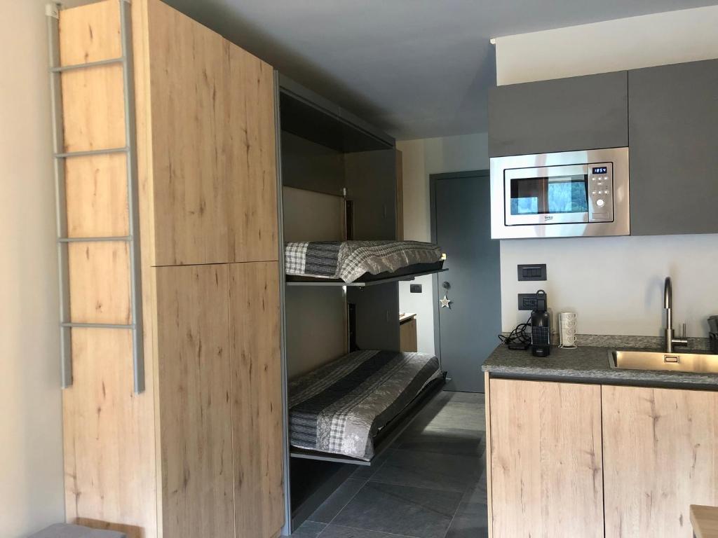 Kuchyň nebo kuchyňský kout v ubytování Maison Etoile - Pila n 0042