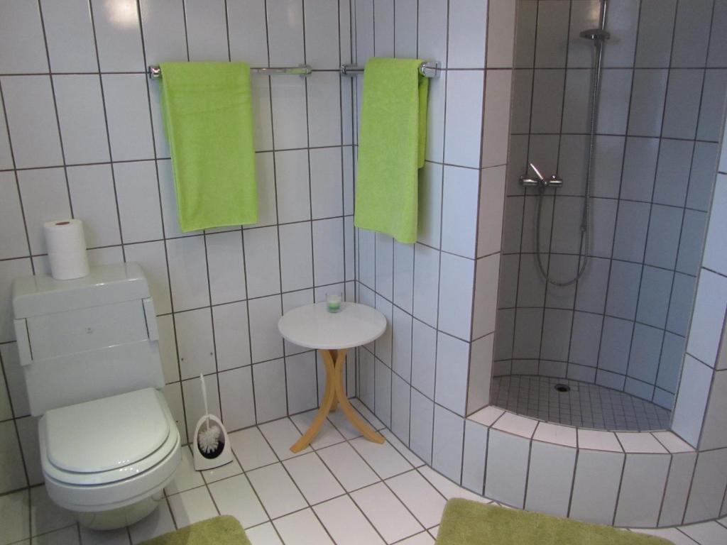 Koupelna v ubytování B&B Pension Marina