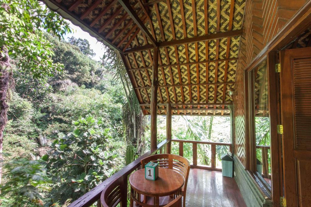 Balkón nebo terasa v ubytování Bali Jungle Resort