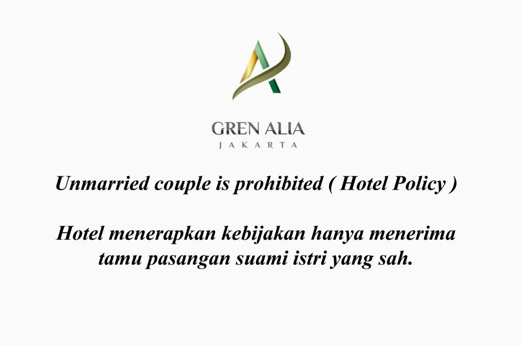 Certifikát, hodnocení, plakát nebo jiný dokument vystavený v ubytování Hotel Gren Alia Jakarta