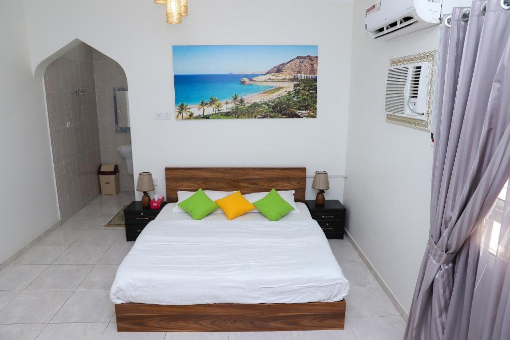 Postel nebo postele na pokoji v ubytování Nima guest house