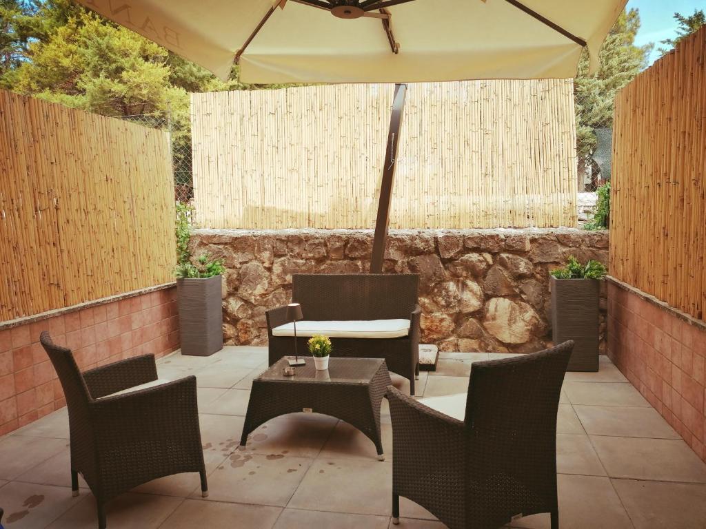 A seating area at La Casa di Golia