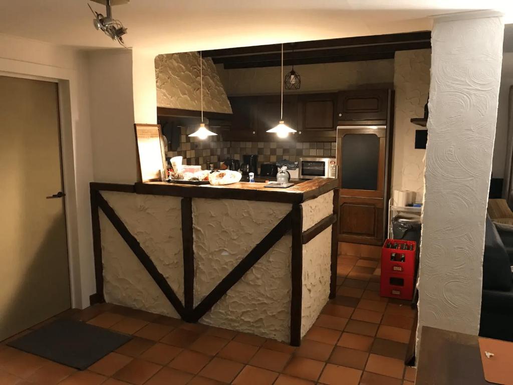 Kuchyň nebo kuchyňský kout v ubytování Holiday home Keysersnest