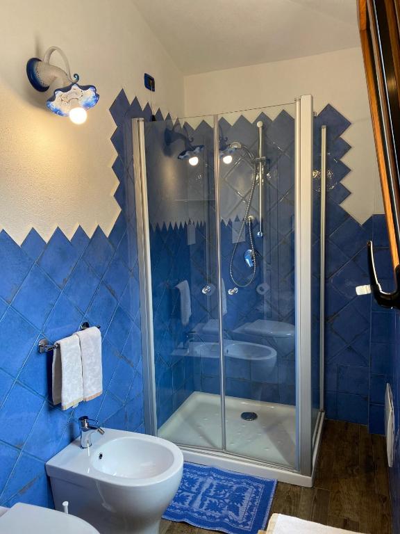 Koupelna v ubytování B&B da Miranna