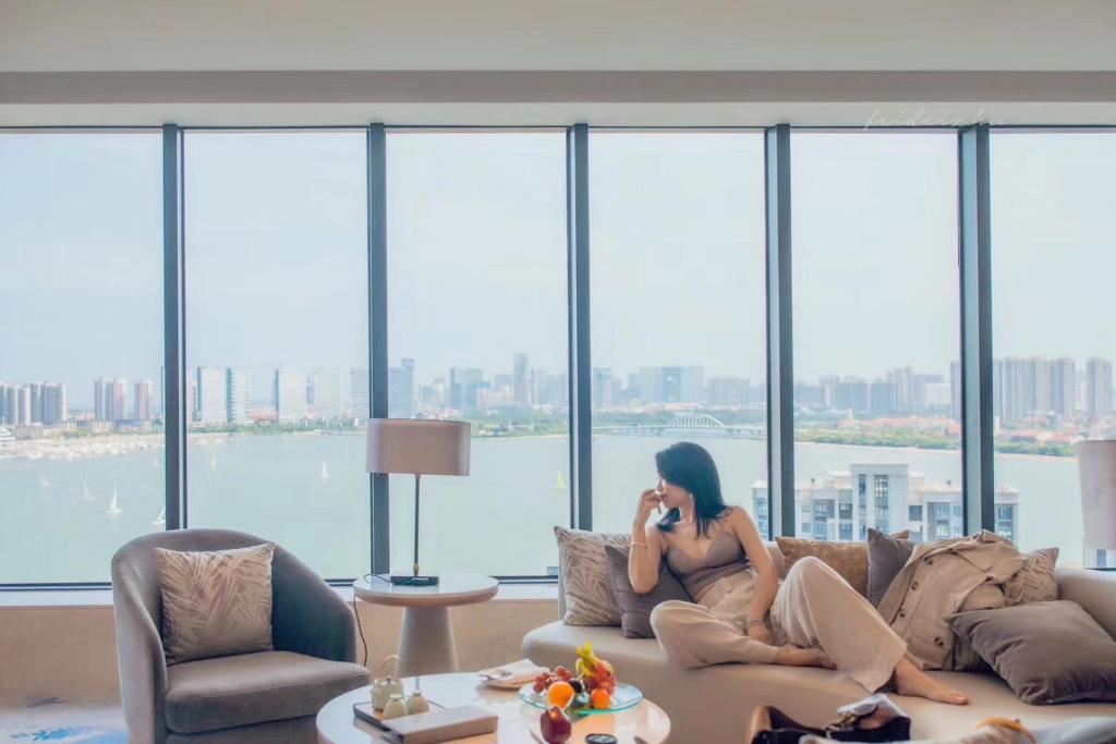 Posezení v ubytování Wyndham Grand Plaza Royale Yuzhou Xiamen Wuyuan Bay