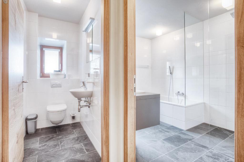 Koupelna v ubytování Exclusive Apartment Tassenbacherhof