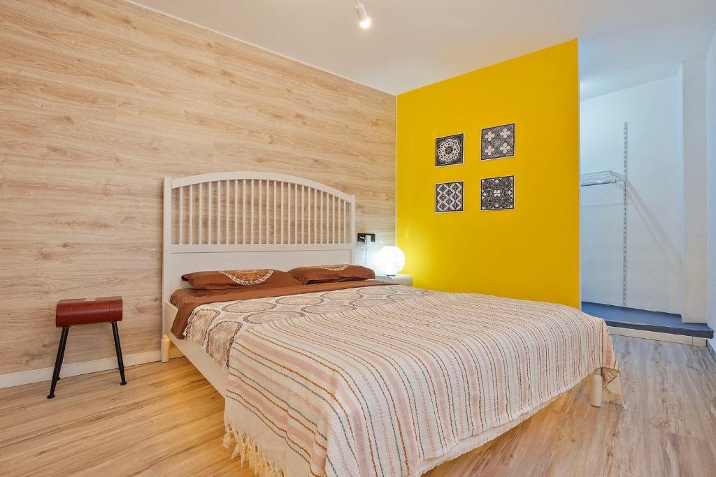 Postel nebo postele na pokoji v ubytování Apartament Mercado Central