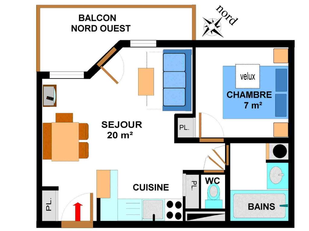 Appartement Lanslevillard, 2 pi&egrave;ces, 4 personnes - FR-1-508-145 &#xD3C9;&#xBA74;&#xB3C4;