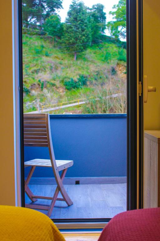 Uma varanda ou terraço em Casa de Campo Vale do Ceira