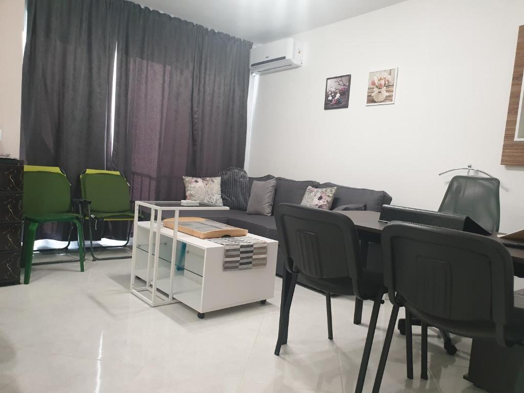 A seating area at New The Twins Varna Two-Bedroom, Apt 5 at 15 Tsani Ginchev Street, floor 3