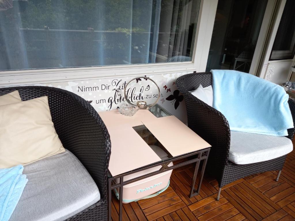 Posezení v ubytování Appartement Herrlich