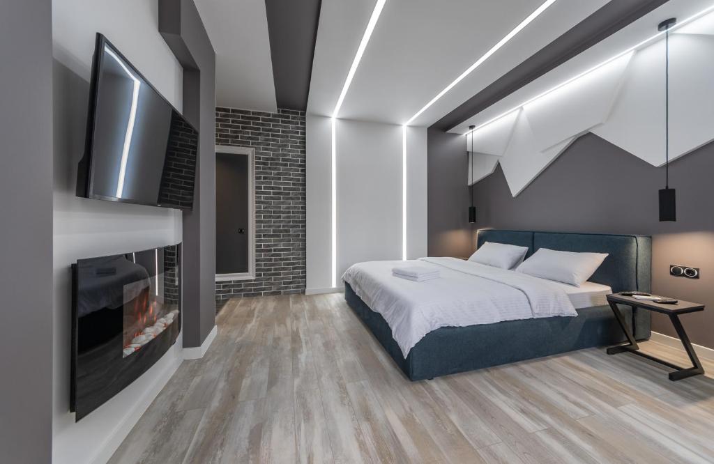 Luxrent Apartments on Lesi Ukrainki - Kiev - King Suite With Spa Bath