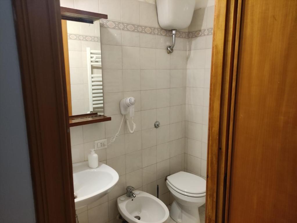 Koupelna v ubytování Hotel Big Bang