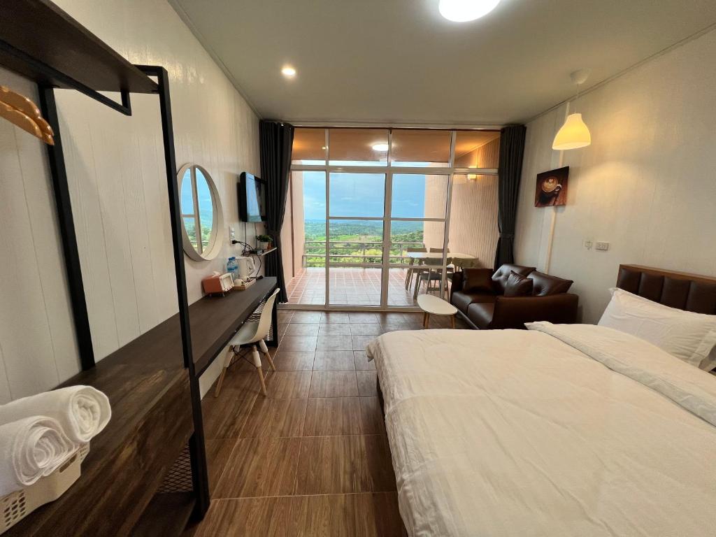 บ้านภูไผ่ ไร่ภูไผ่เบิกตะวัน - Habitación Deluxe Con Cama Extragrande