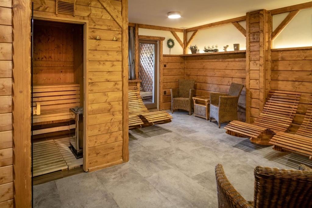 Posezení v ubytování Wellness aparthotel Martiňák
