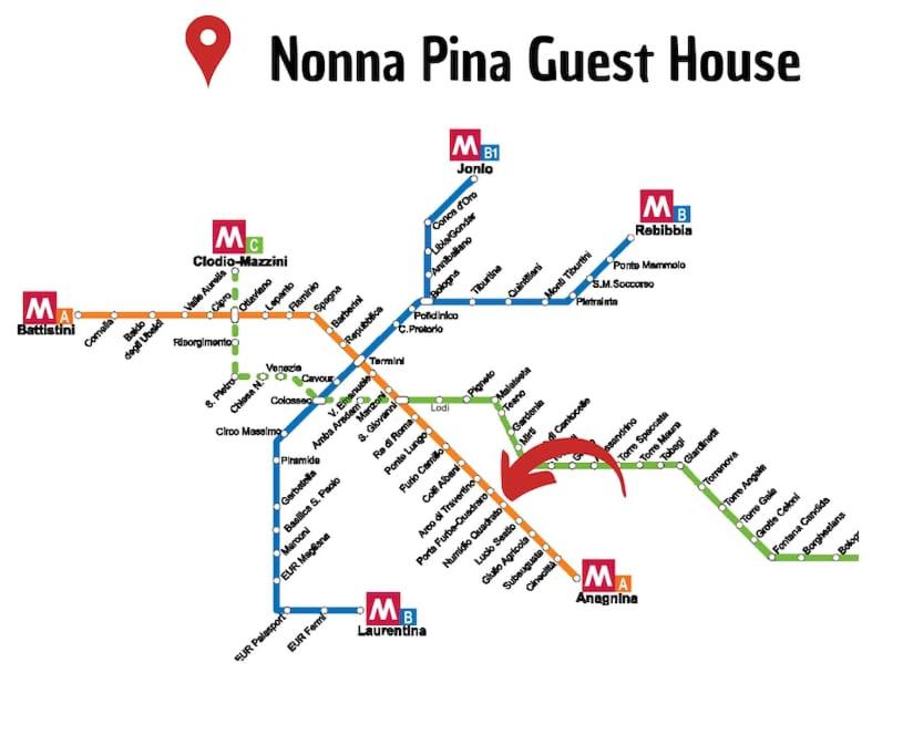 Zdjęcie z galerii obiektu Nonna Pina Guest House [Moderno Appartamento vicino Metro A]Wifi,Netflix w Rzymie