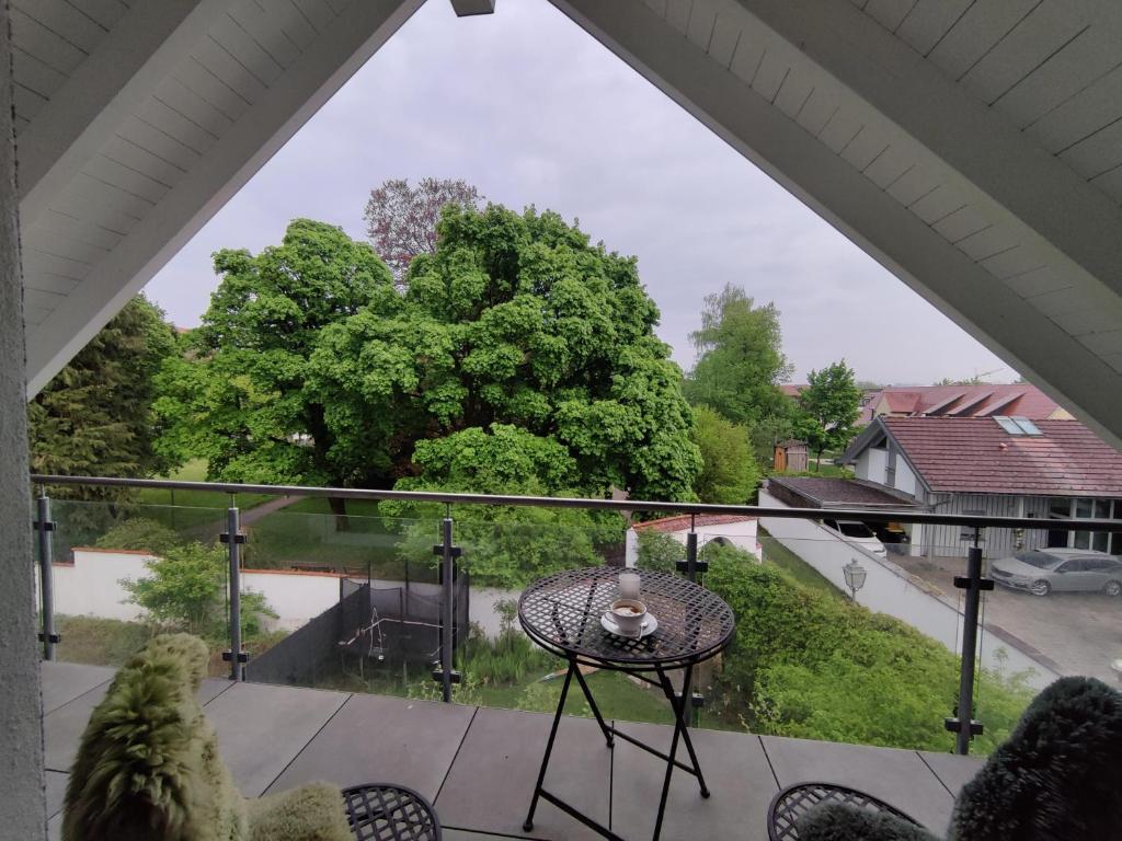 a view from the balcony of a house at N13 Living in Wangen im Allgäu