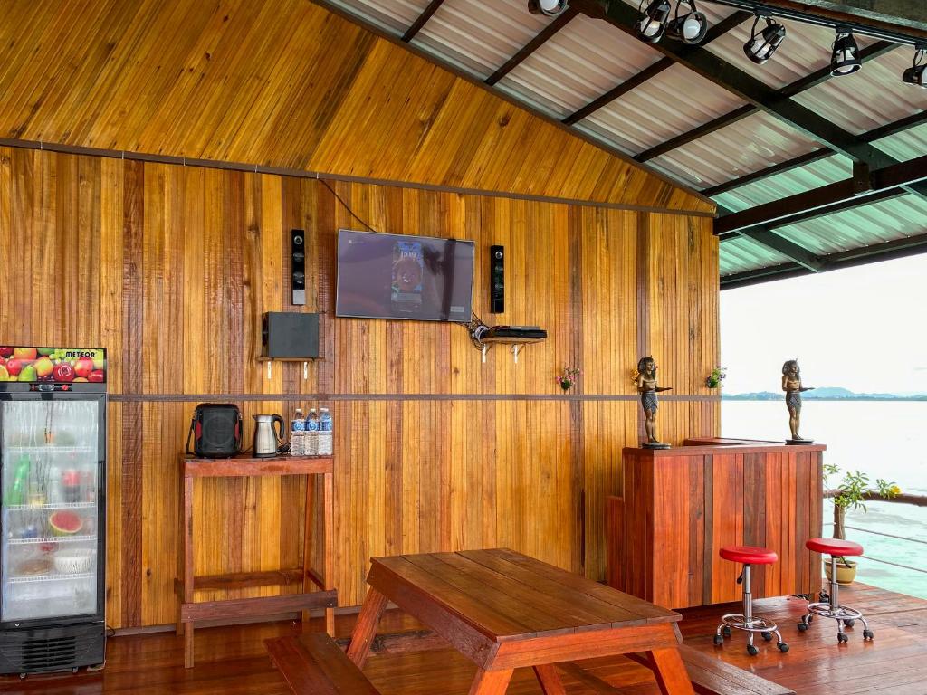 Kuchyň nebo kuchyňský kout v ubytování Pavalintang Resort
