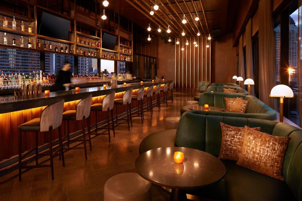 Lounge nebo bar v ubytování Hard Rock Hotel New York