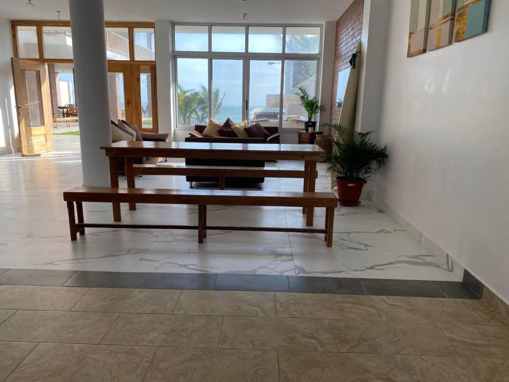 Posezení v ubytování Samana Hostal, Puerto Engabao