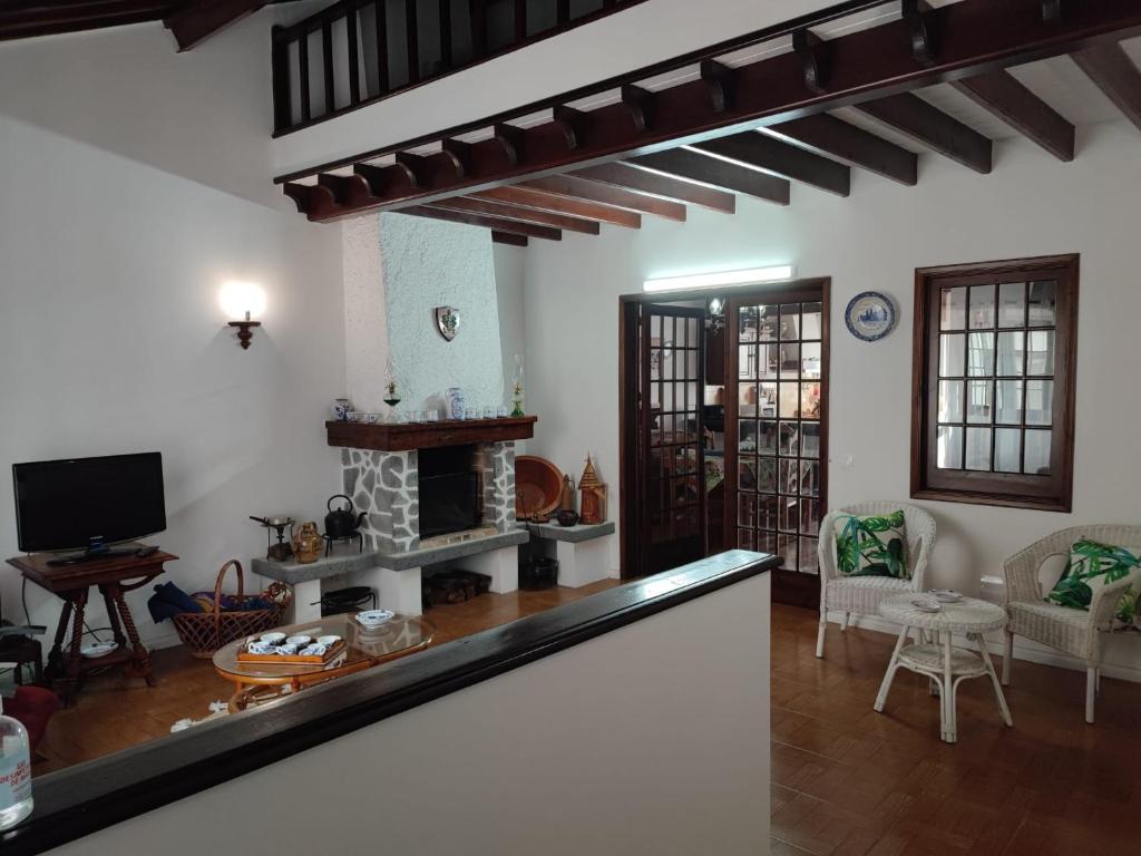 Köök või kööginurk majutusasutuses Vila das Rosas