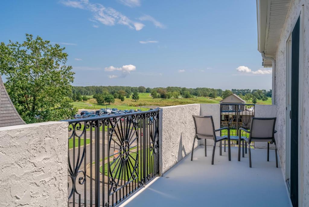 Balkón nebo terasa v ubytování Chateau Renault