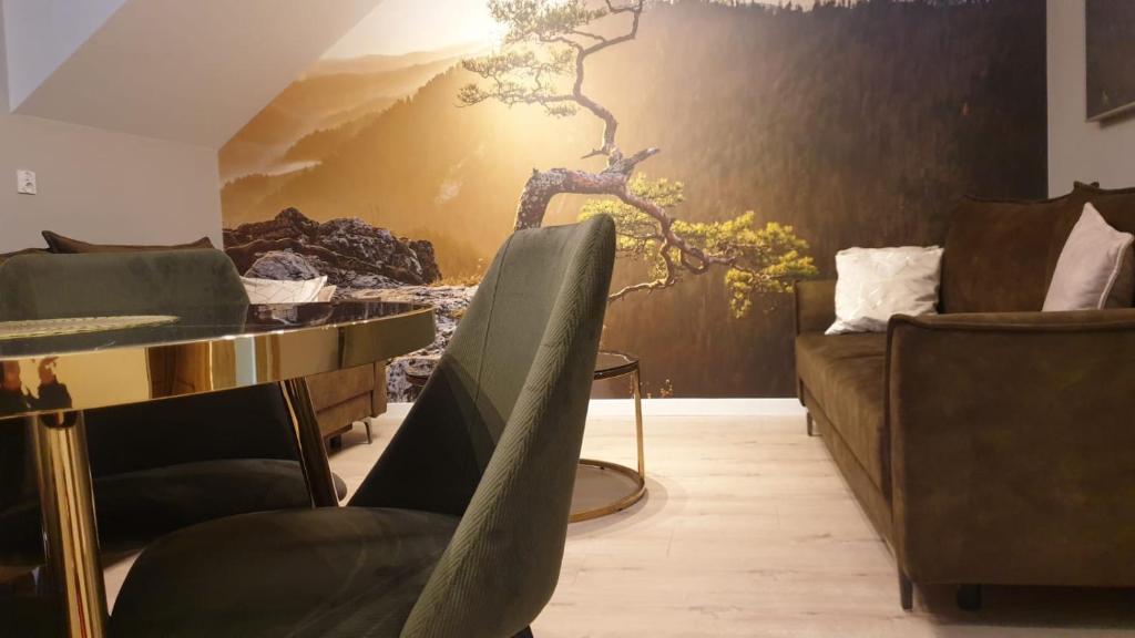 Posezení v ubytování GOLD apartamenty & spa