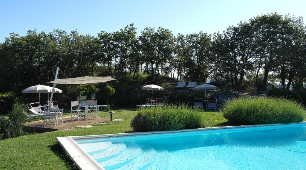 Bazén v ubytování Villa Di Capovento nebo v jeho okolí
