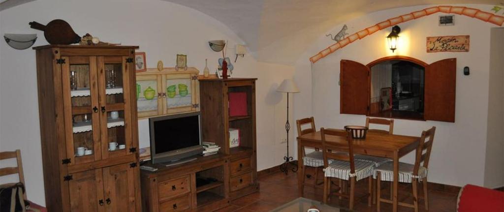 TV a/nebo společenská místnost v ubytování Deluxe Plaza de Santiago - 3 hab