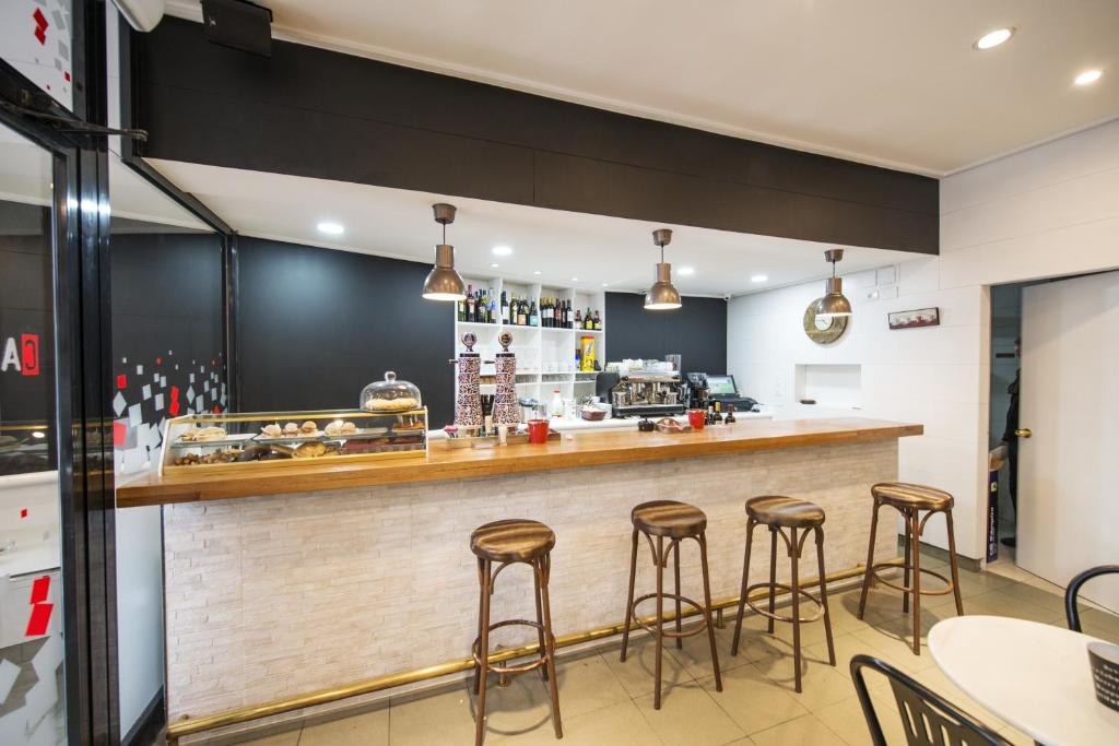 Kuchyň nebo kuchyňský kout v ubytování Hotel Miño