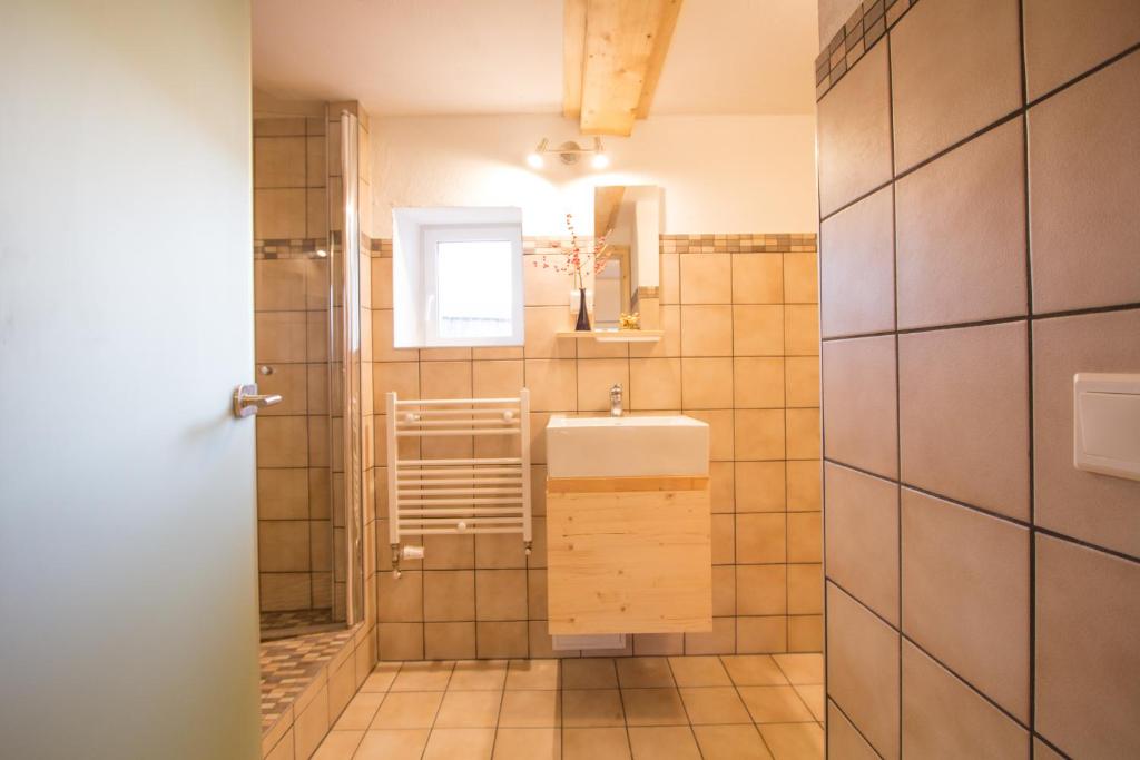 Koupelna v ubytování Aparthotel & Seminarhaus Wolkentor