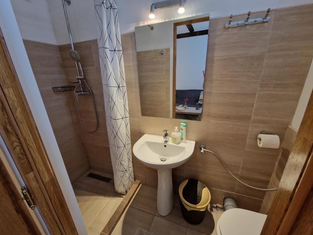 Koupelna v ubytování Confort INN
