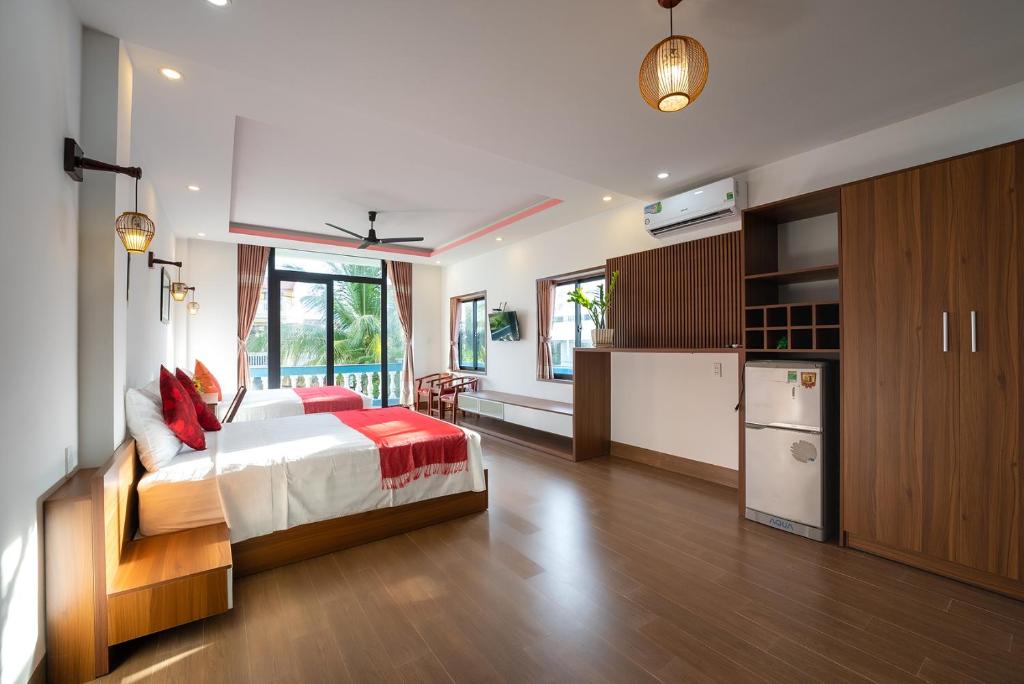 Η κουζίνα ή μικρή κουζίνα στο Hung Do Beach Homestay
